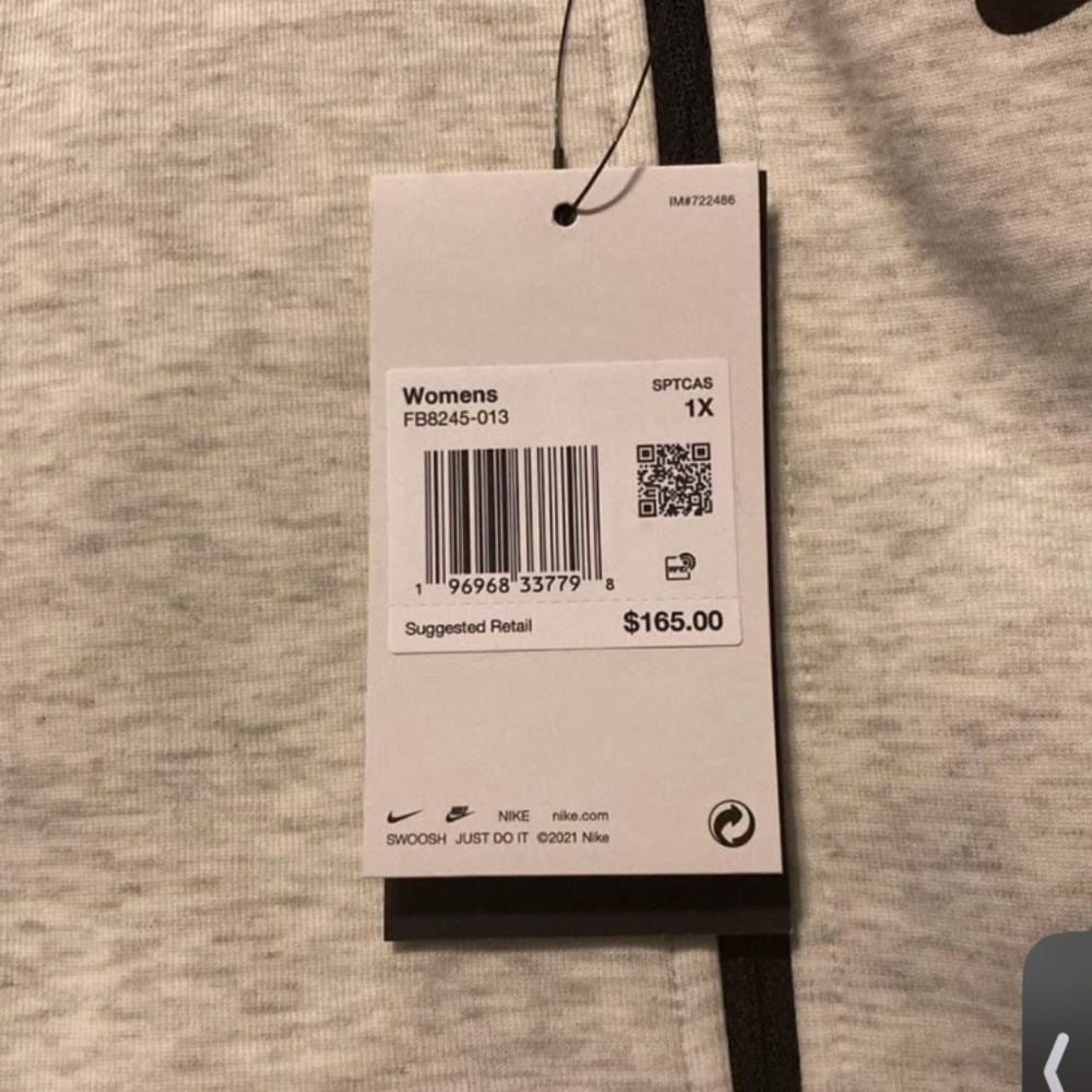 Nike tech womans jacket 1x